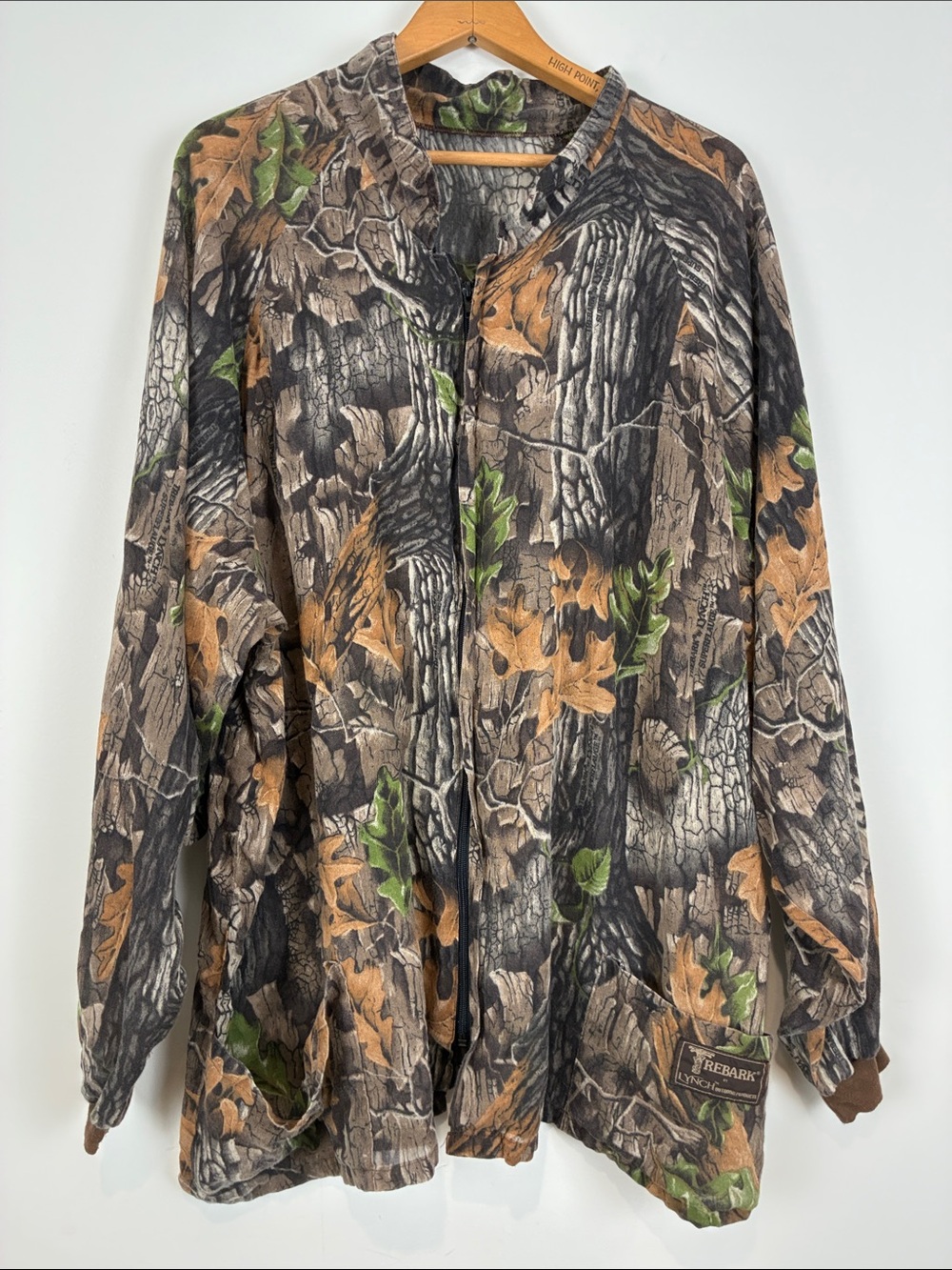 Rebark Men's 2x/3x Lynch Camo Zip-Front Shirt Jacket